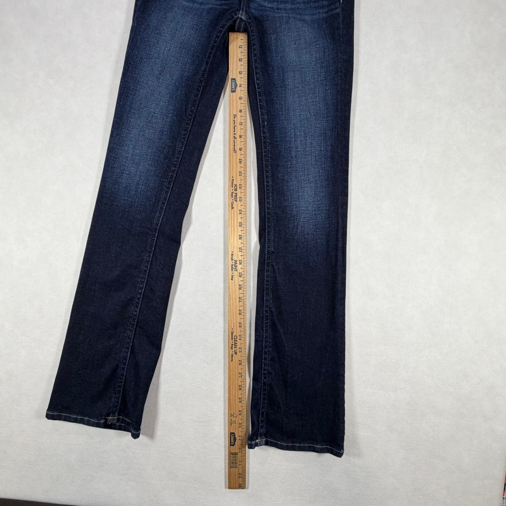 BKE Stella Mid Rise Slim Fit Tailored Bootcut 27x32.5 Womens Jeans Dark Wash - Picture 5 of 13